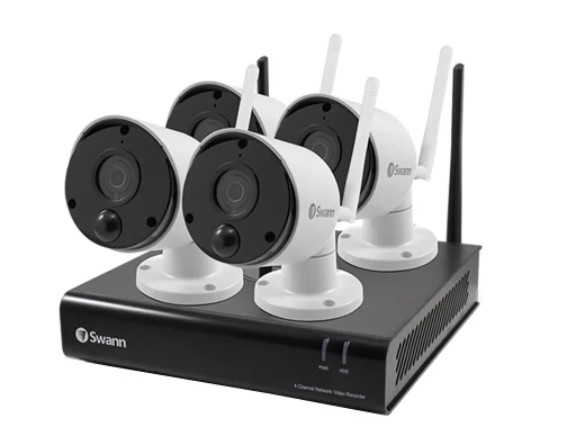 Swann 4 Channel 1080p Wireless Security System With Wi-Fi Thermal Sensing Cameras (SWNVK-490SD4-AU) $499