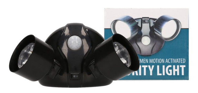 Motion-Activated Twin Security Light & Sensor $9.99