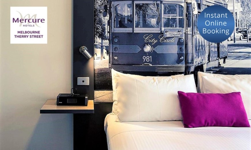 Melbourne, CBD: 4* City Stay for 1 or 2 Nights w/ Buffet Breakfast, Wi-Fi & Late Check-Out, Mercure Melbourne Therry St Melbourne: 4* CBD Stay with Breakfast FROM $119