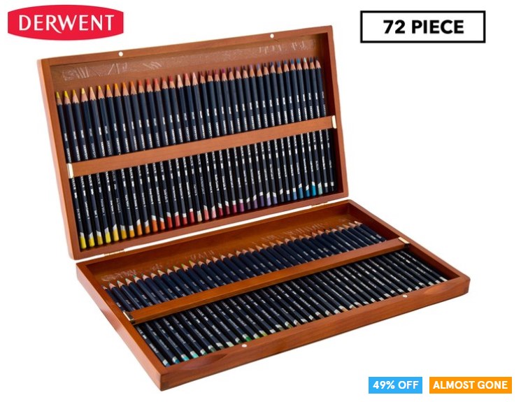 49% OFF Set of 72 Derwent Watercolour Pencils Box $149 (Don’t pay $293.17)