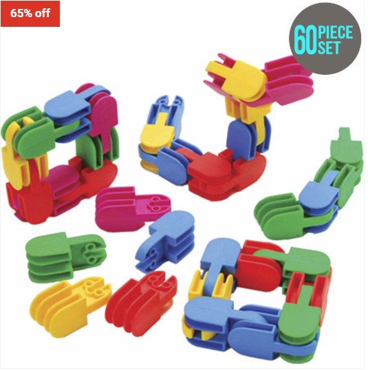 65% OFF US Toy Company Flexi Links 60 Piece Set $12 (RRP$34)