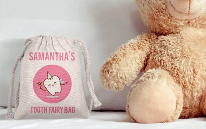 Surprise Your Little One with a Personalised Tooth Fairy Bag $9.95-$19.95 (VALUED AT$39.95-$119.85)