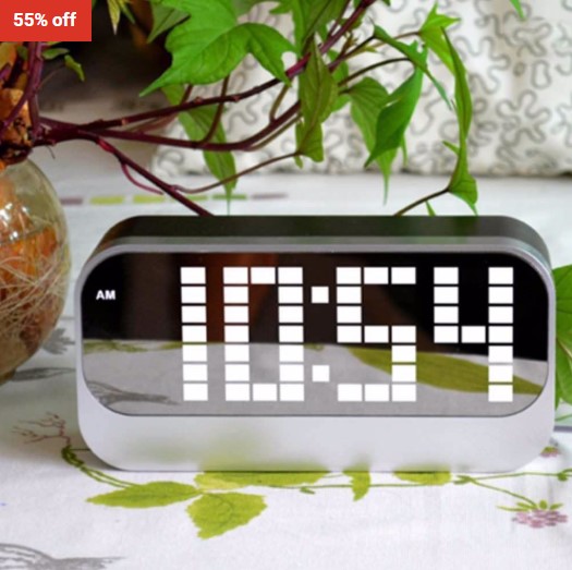55% OFF TODO Large Display Rechargeable Led Digital Alarm Clock Portable Battery Powered Large Display $21.99 (RRP$49)