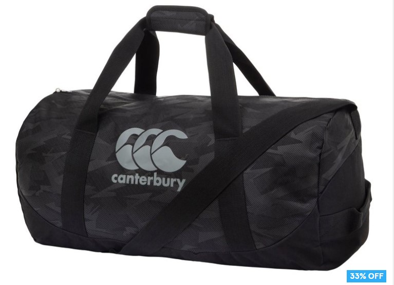 33% OFF Canterbury AOP Packaway Bag – Jet Black $29.95 (Don’t pay $44.95)