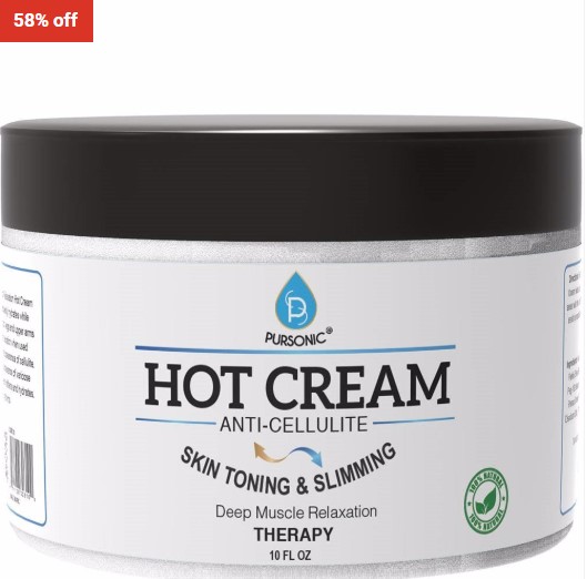 58% OFF Pursonic Anti-Cellulite Skin Toning & Slimming Hot Cream Therapy 10oz/296ml $15 (RRP$36)