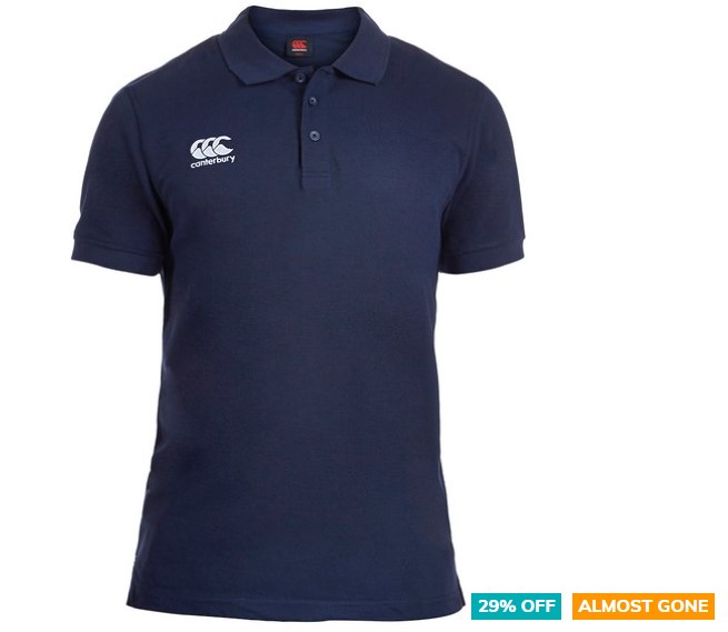 29% OFF Canterbury Men’s Waimak Polo – Navy $34.99 (Don’t pay $49.95)