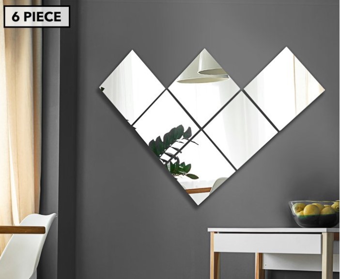 Home Living Acrylic 6-Piece Mirror Set $14.99