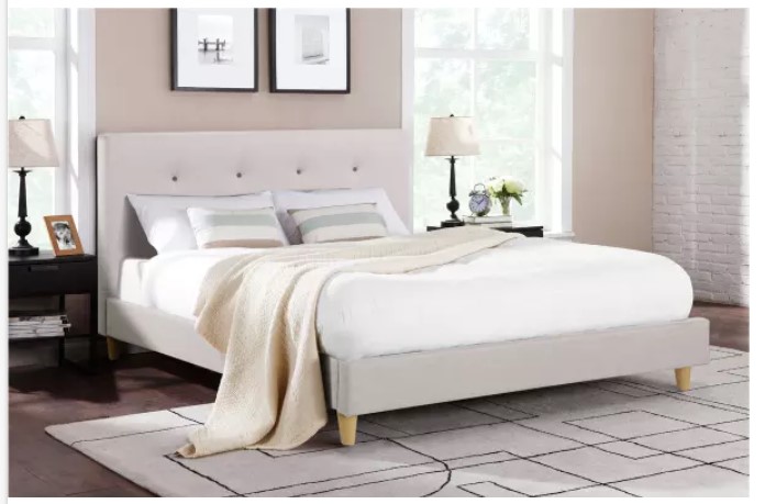 24% OFF Ovela Bed Frame – Sonata Collection (Beige, Double) $219 (Was $289)