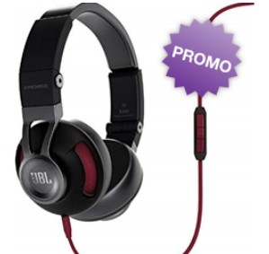 JBLS300IBNR S300i On-Ear Headphones Black/Red $48 (RRP: $99)