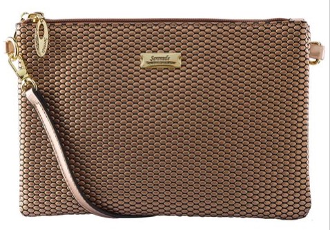 Serenade Leather Cosmopolitan Cross Body Bag Rose Gold $34.00 (RRP:$90.00)