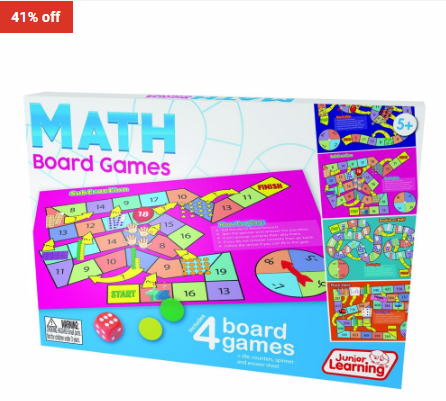 41% OFF Junior Learning Math Board Games $12.99 (RRP$22)