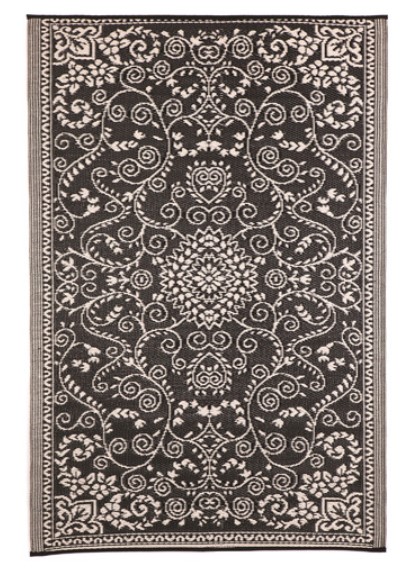 9% OFF Black & Cream Murano Outdoor Rug $114.00-$169.00 (RRP:$125.00)