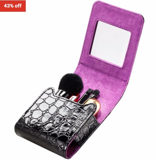 43% OFF Flo On The Go Beauty Organizer (Refillable Atomizer, Crystal Nail File With Case, 3 X Makeup Brushes In $15.99 (RRP$27.95)