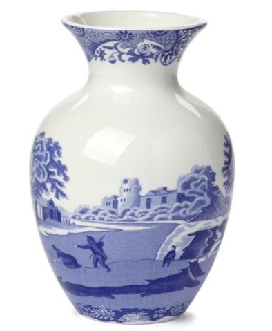 Spode Blue Italian Vase 15cm $19.00 (RRP:$69.00)