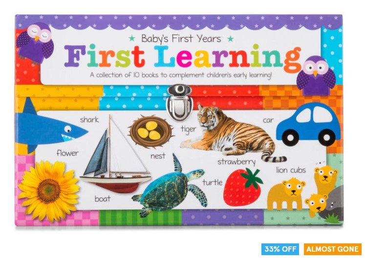 33% OFF Baby’s First Years First Learning 10-Book Pack w/ Storage Case $19.99 (Don’t pay $29.95)