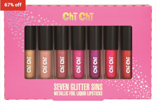 67% OFF Chi Chi Metallic Foil Liquid Lipstick Set $9.95 (RRP$29.95)