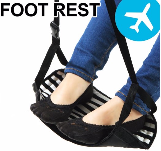 Top Travel Essentials Portable Adjustable Height Travel Footrest $17