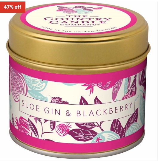 47% OFF The Country Candle Co. Sloe Gin & Blackberry Fragrant Orchard Candle in Gold Tin $9 (RRP$17)