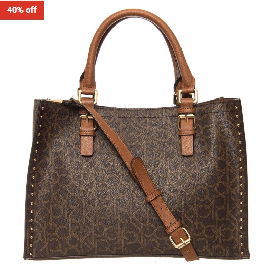 40% OFF Calvin Klein Nola Jetlink Satchel $149.95 (RRP$249.95)