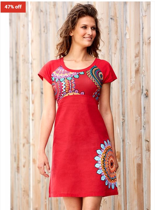 46% OFF Keawa Cotton Dress Red $25 (RRP$47)