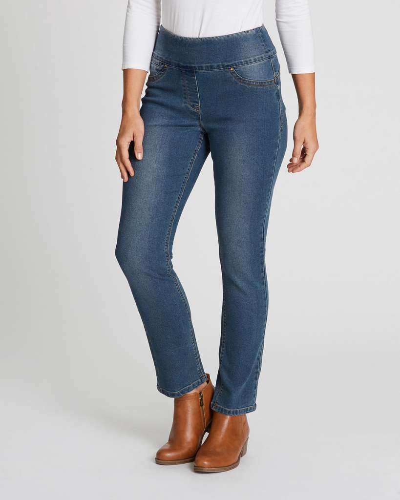 Straight Leg Comfort Jean $20.00