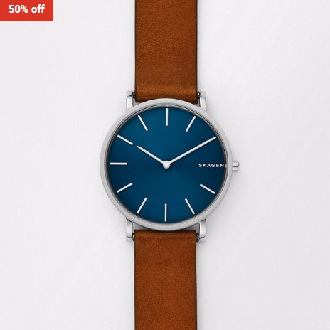50% OFF Skagen Skagen Hagen Brown Analogue Watch $99 (RRP$199)