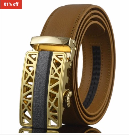 81% OFF Blanc Tan Brown with Golden Streak Buckle $29 (RRP$155)