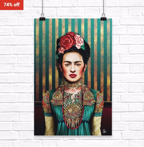 74% OFF iCanvas Frida by Giulio Rossi Canvas Print $29.99 (RRP$115)