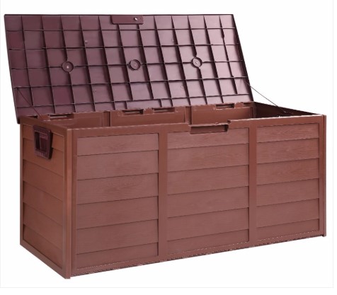 Gardeon Garden Outdoor Lockable Storage Box – Chocolate $89