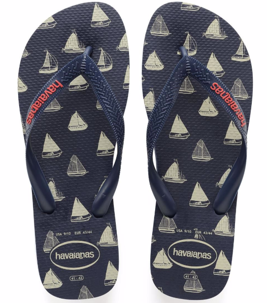 48% OFF Havaianas Navy Blue Top Nautical Thong $20.99 (RRP$39.99)