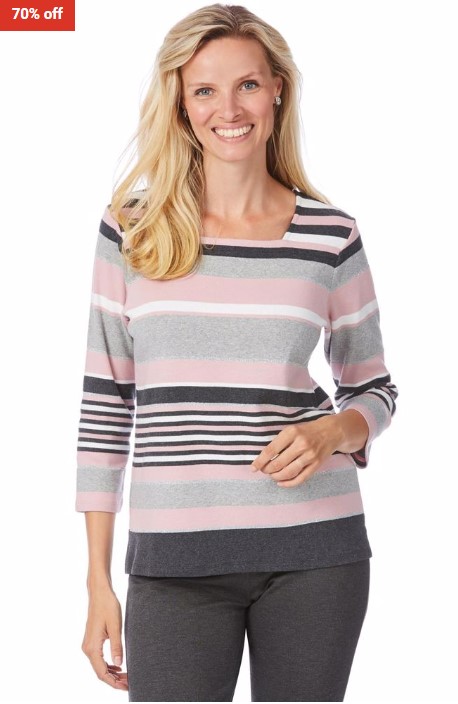 70% OFF Noni B Lucky Top Stripe Detail $20.99 (RRP$69.95)