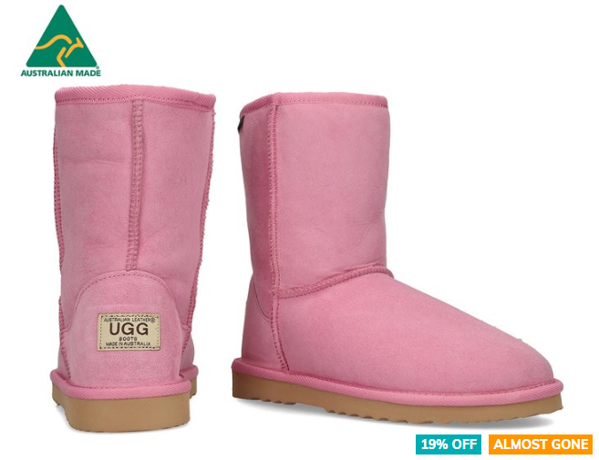 19% OFF Australian Leather Classic Short Ugg Boot – Pink $79.99 (Don’t pay $99)