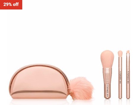 29% OFF Mac Set 3pc – Snow Ball Brush Kit / Mini Brush Bag $36 (RRP$51)