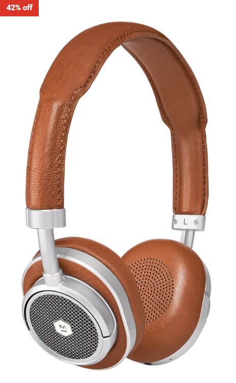 42% OFF Master & Dynamic MW50 Wireless On-Ear Headphones Brown Silver $409 (RRP$699.95)