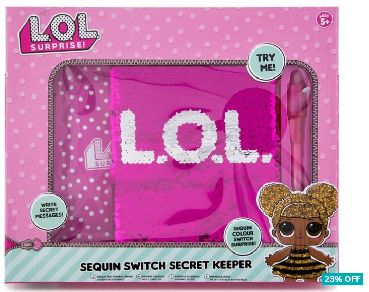 23% OFF LOL Surprise! Sequin Switch Secret Keeper $22.99 (Don’t pay $29.95)