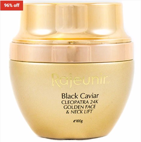 96% OFF Rajeunir Black Caviar Cleopatra 24K Golden Face & Neck Lift 3.4oz/100ml $57 (RRP$1496)