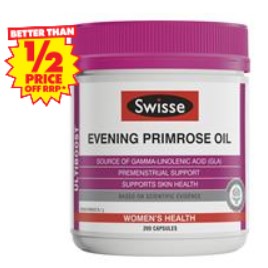 Swisse Ultiboost Evening Primrose Oil 200 Capsules $16.99 (Don’t Pay RRP: $45.99)