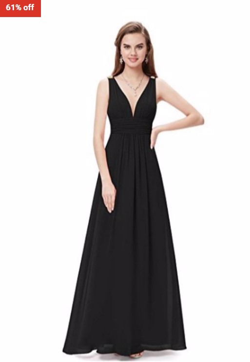 61% OFF Amanda Royal Black Evening Wear Dress $59 (RRP$150)