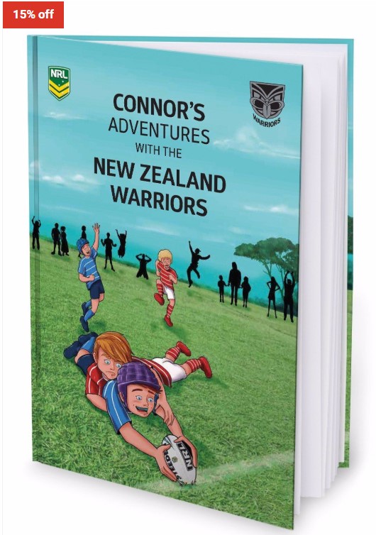 15% OFF NRL My Adventures with the New Zealand Warriors – Large Softcover $16.99 (RRP$19.99)