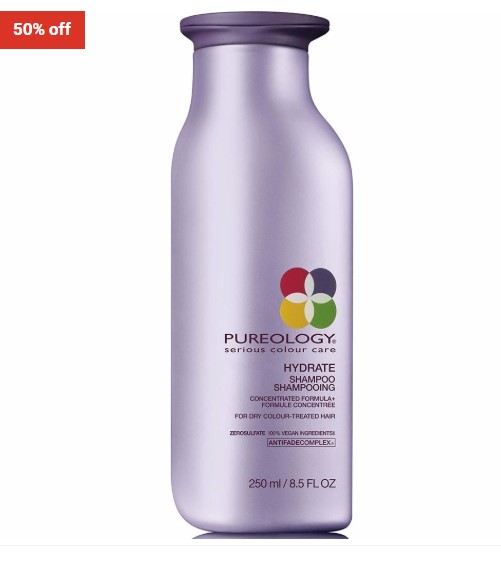 50% OFF Pureology Pure Hydrate Shampoo 250ml $19.99 (RRP$39.95)