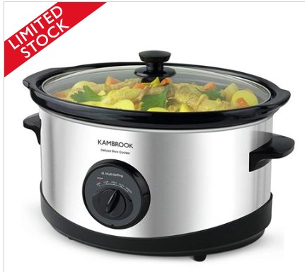 Kambrook Deluxe Multi-Setting Slow Cooker KSC120 $39.00 (RRP:$75.00)