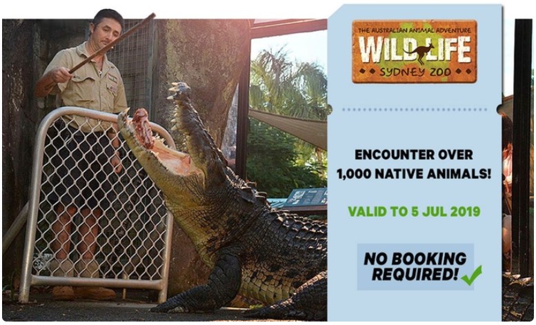 WILD LIFE Sydney: Child Aged 4-15 ($24.80) or Adult ($35.20) Entry, Darling Harbour (Up to $44 Value*)