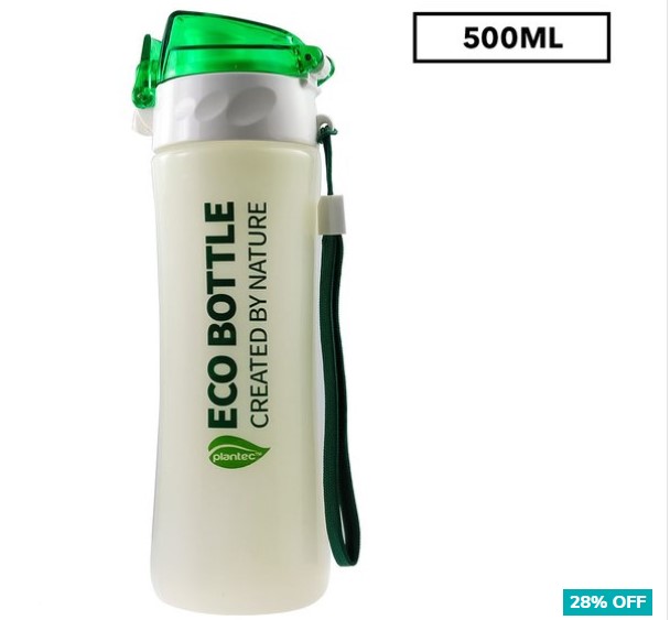 28% OFF Plantec 500ml Nature Corn/PLA Eco Drinking Water Bottle Recyclable BPA/Plastic Free $24.95 (Don’t pay $34.95