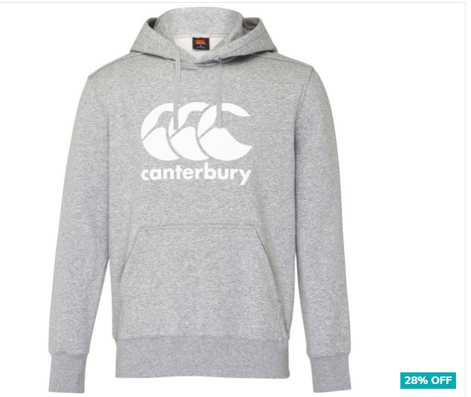 28% OFF Canterbury Men’s CCC Anchor Hoodie – Classic Marle $49.95 (Don’t pay $69.95)