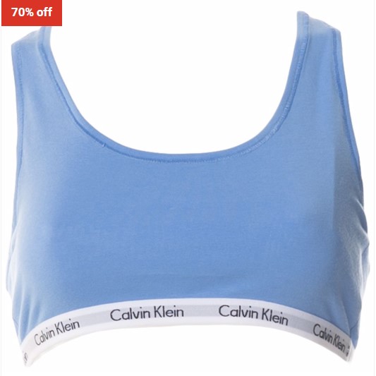 70% OFF Calvin Klein Carolina Bralette Blue $11.95 (RRP$39.95)