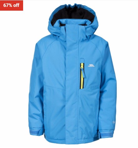 67% OFF Trespass Kids Feldman Boys Waterproof Jacket Cobalt $37 (RRP$111)