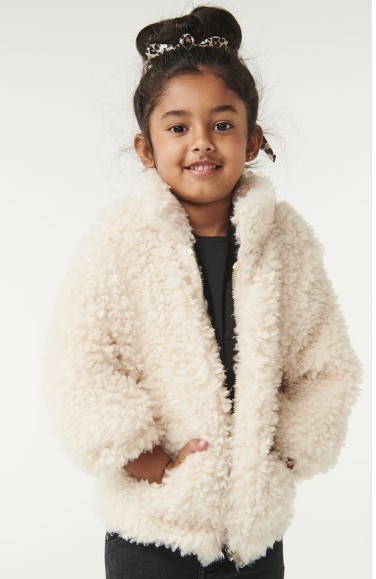 Cotton On Kids Tash Teddy Slouch Jacket $49.99