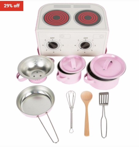 29% OFF Sass & Belle Pink Polka Dot Kids Kitchen Cooking Box Set $29 (RRP$41)