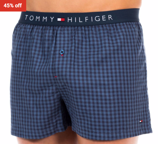 45% OFF Tommy Hilfiger Mens Hem Detail Boxers in Marine $35 (RRP$64)