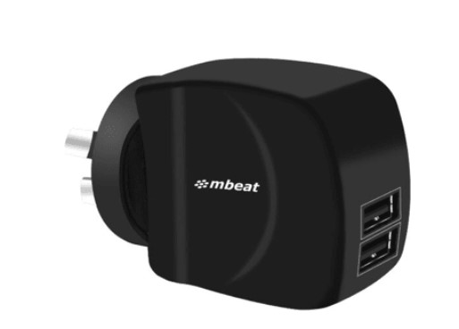 mbeat Gorilla Power Duo 3.4A Dual Port USB Smart Charger (MB-CHGR-DP2) $19